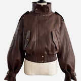 【4月上旬】Soft Edge Leather Blouson