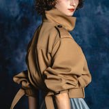2way short trench coat