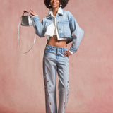 Atelier Patch Denim Cropped Jacket
