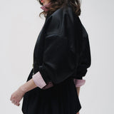 Lady Zip Satin Blouson
