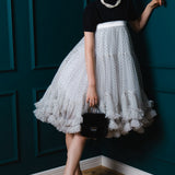 2way dot bloom skirt