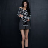 Bow Wrap Off Shoulder Knit