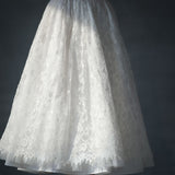 flower lace long skirt
