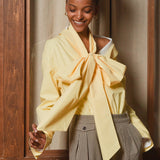 Big Bow One Shoulder Shirt