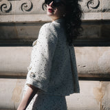 【4月上旬】Dot tweed A-line jacket