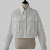 Sh Logo Cropped Shirt