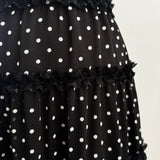 【6月下旬】2way lace stripe long dress
