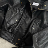 Soft Edge Leather Blouson