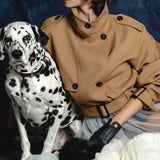2way short trench coat