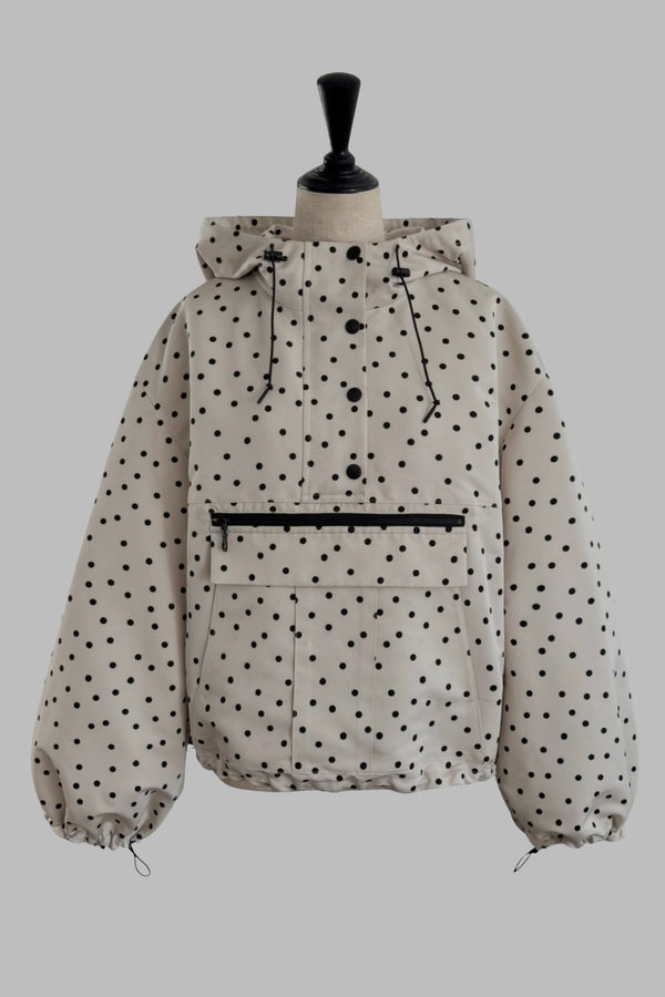 Polka Dot Anorak Hoodie