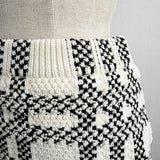 【5月下旬】Check Ribbon Knit Set Up