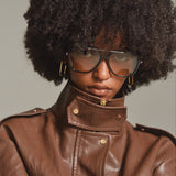 Soft Edge Leather Blouson