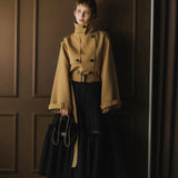 2way short trench coat