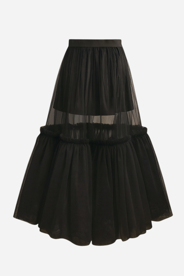 sheller three tier tulle skirt シェリエ スカート BOTTOMS – shéller sheller three tier tulle skirt シェリエ スカート BOTTOMS – shéller