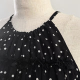 【6月下旬】2way lace stripe long dress