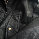 Soft Edge Leather Blouson