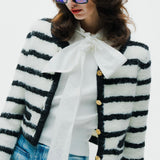 Gold Button Knit Jacket