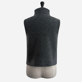 sleeve less ribbon slit knit