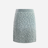 bubble knit mini skirt