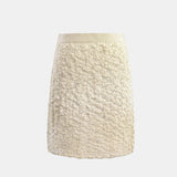 bubble knit mini skirt