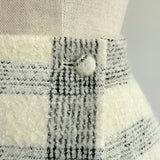 check jacquard wrap culottes