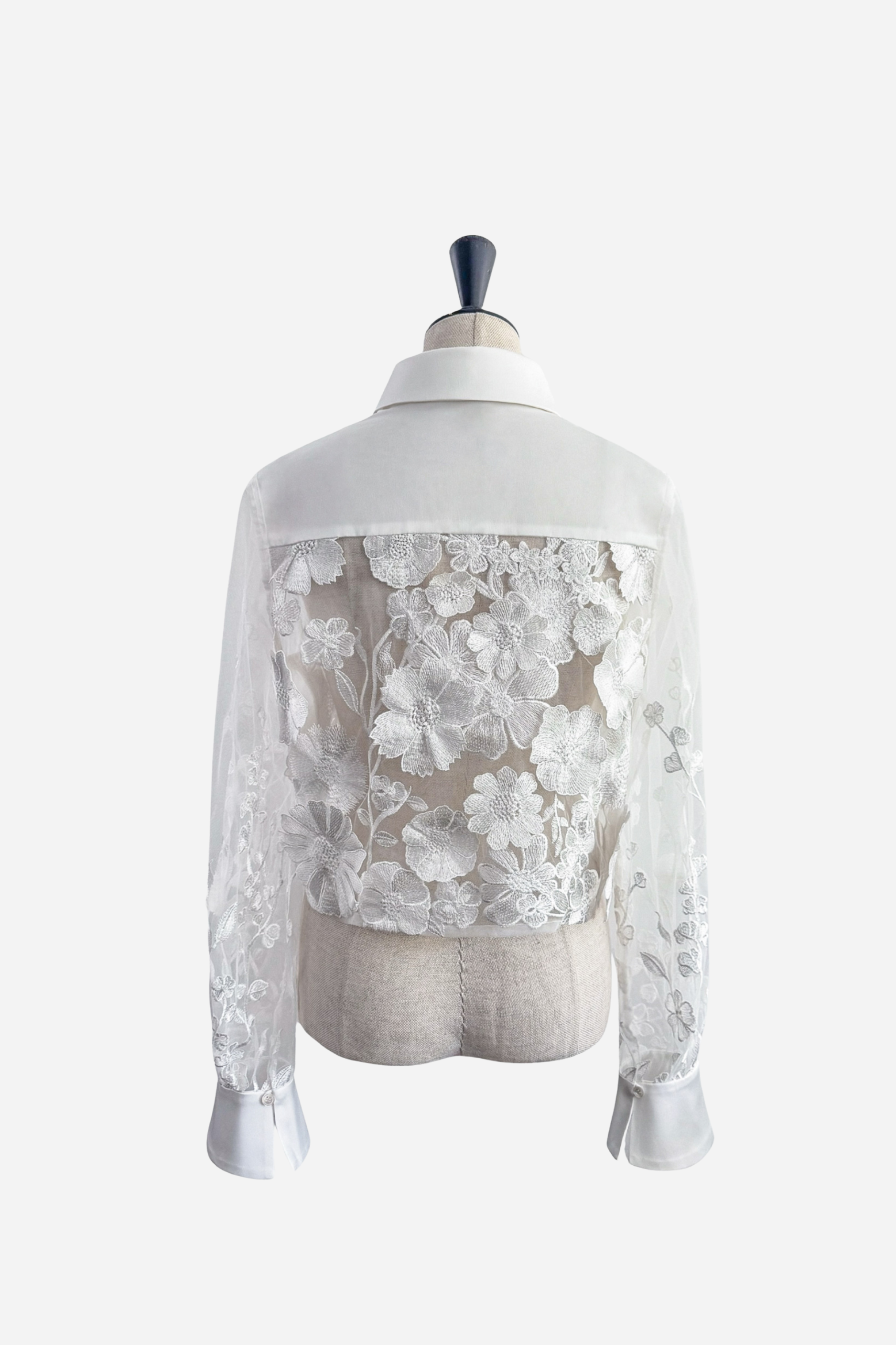 3D flower X embroidery blouse – shéller / シェリエ 3D flower X embroidery blouse – shéller / シェリエ
