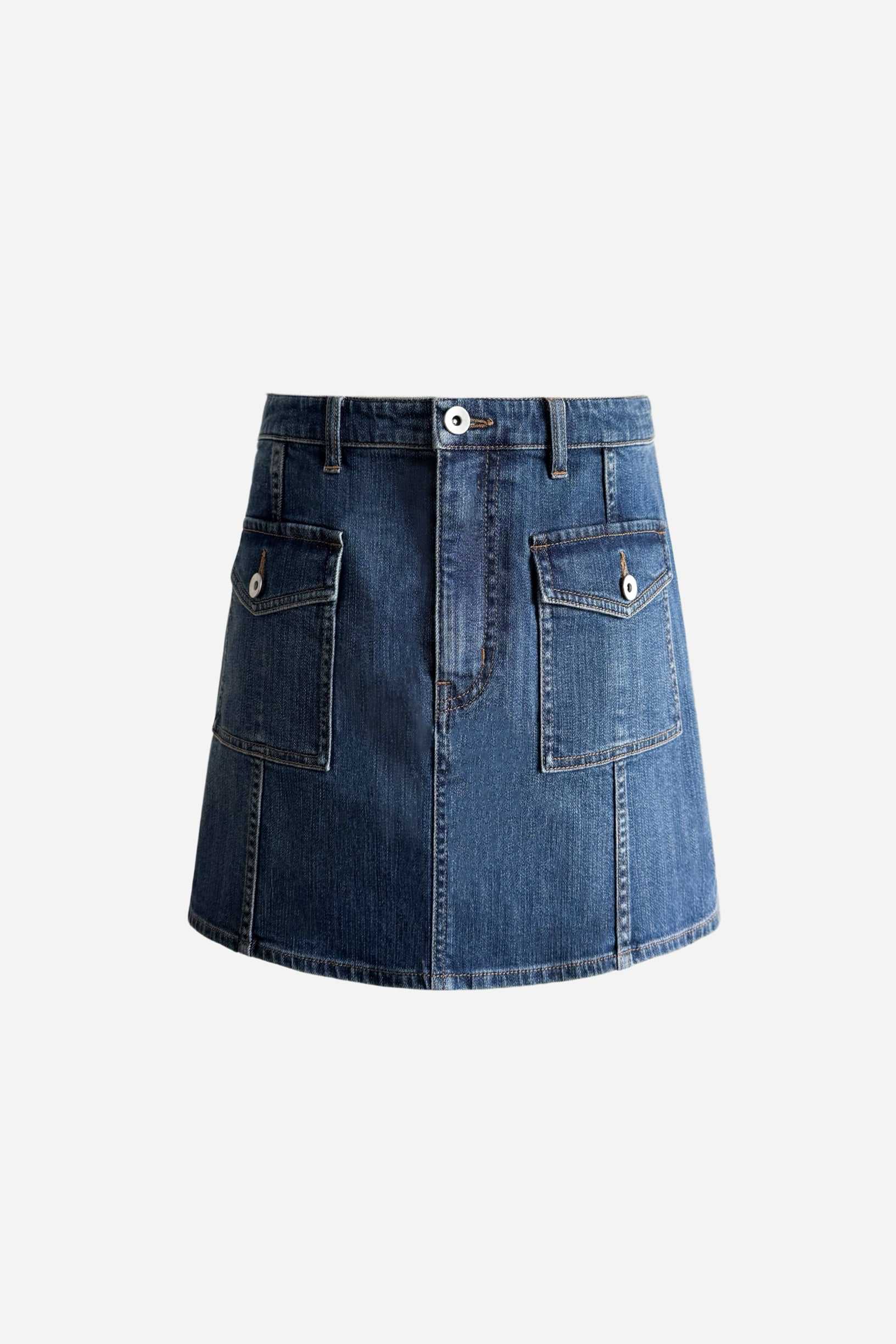 front pocket denim mini skirt – shéller / シェリエ