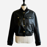 Blouson aviateur en simili cuir