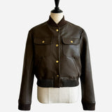 Blouson aviateur en simili cuir
