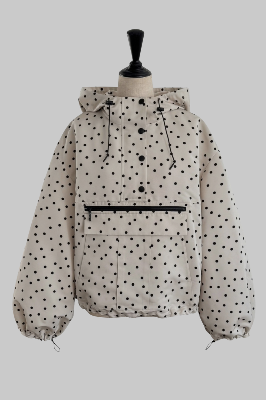 Polka Dot Anorak Hoodie
