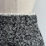 herringbone double waist culottes