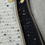 【4月上旬発送】Dot tweed zip short pants
