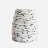 Speckled knit mini skirt