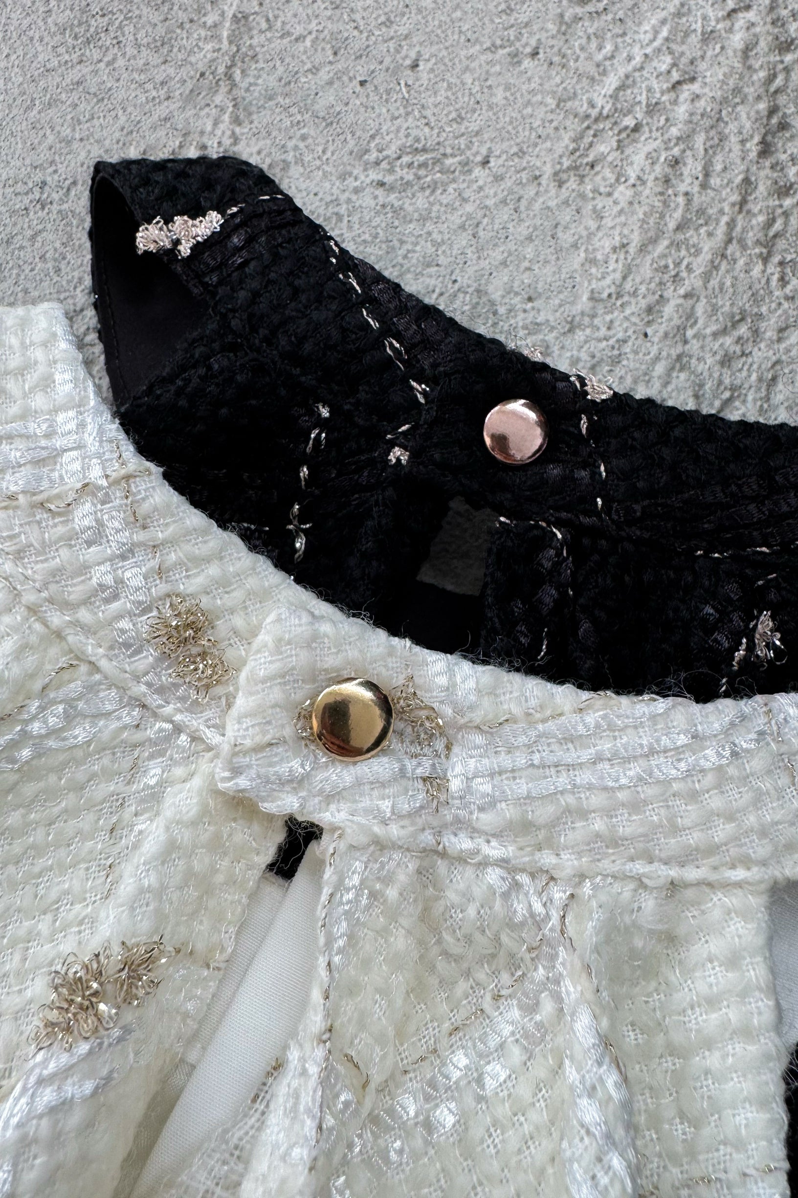 candy check tweed ruffle frill tops – shéller / シェリエ candy check tweed ruffle frill tops – shéller / シェリエ