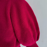 puff sleeve knit