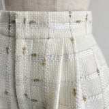 candy check tweed short pants