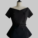 Off Shoulder Jacket Tops