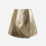 Jupe portefeuille en simili cuir
