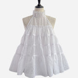 airy dot flare tops