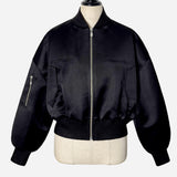 Lady Zip Satin Blouson