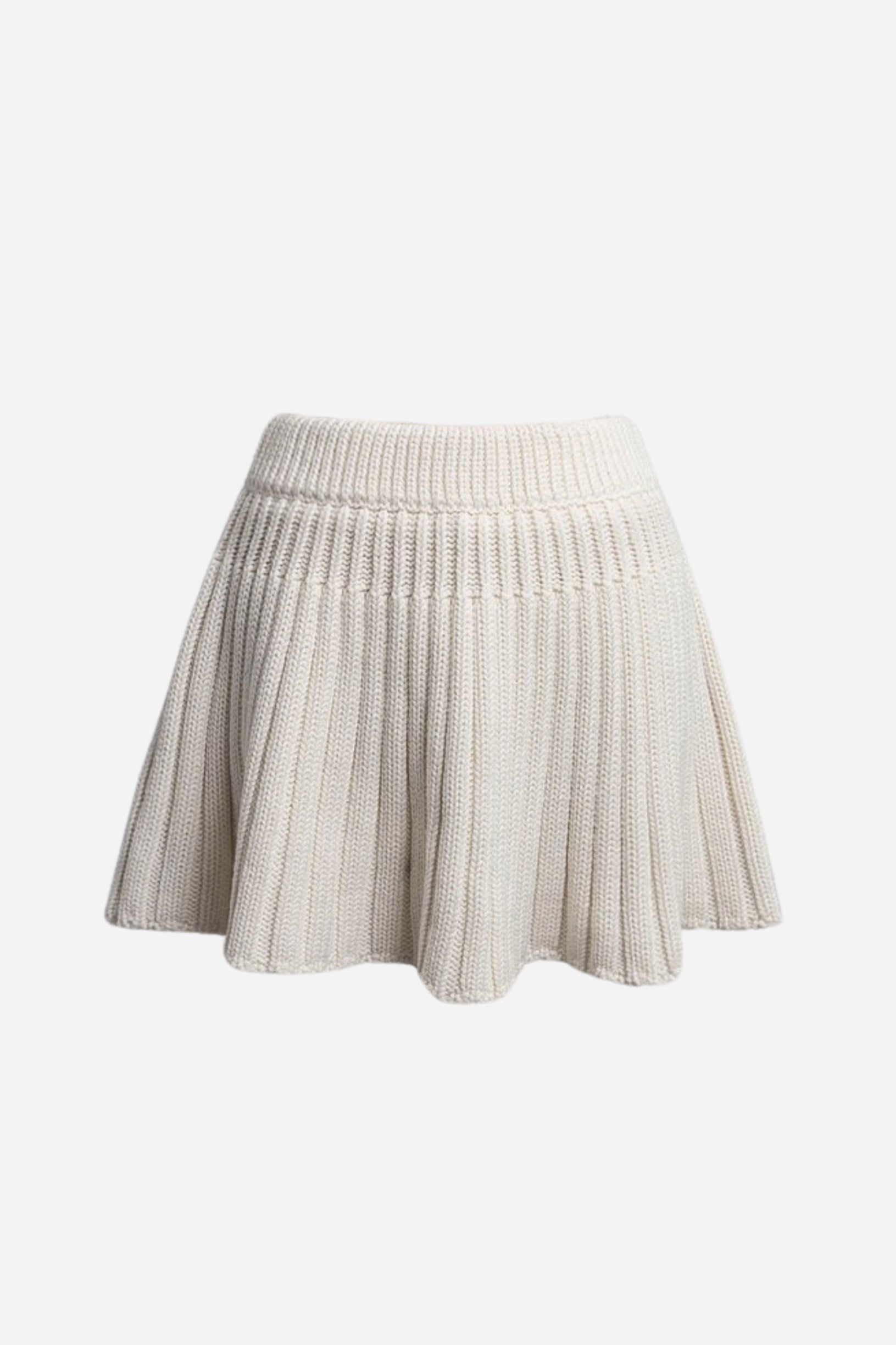 pleated knit mini skirt – shéller / シェリエ pleated knit mini skirt – shéller / シェリエ