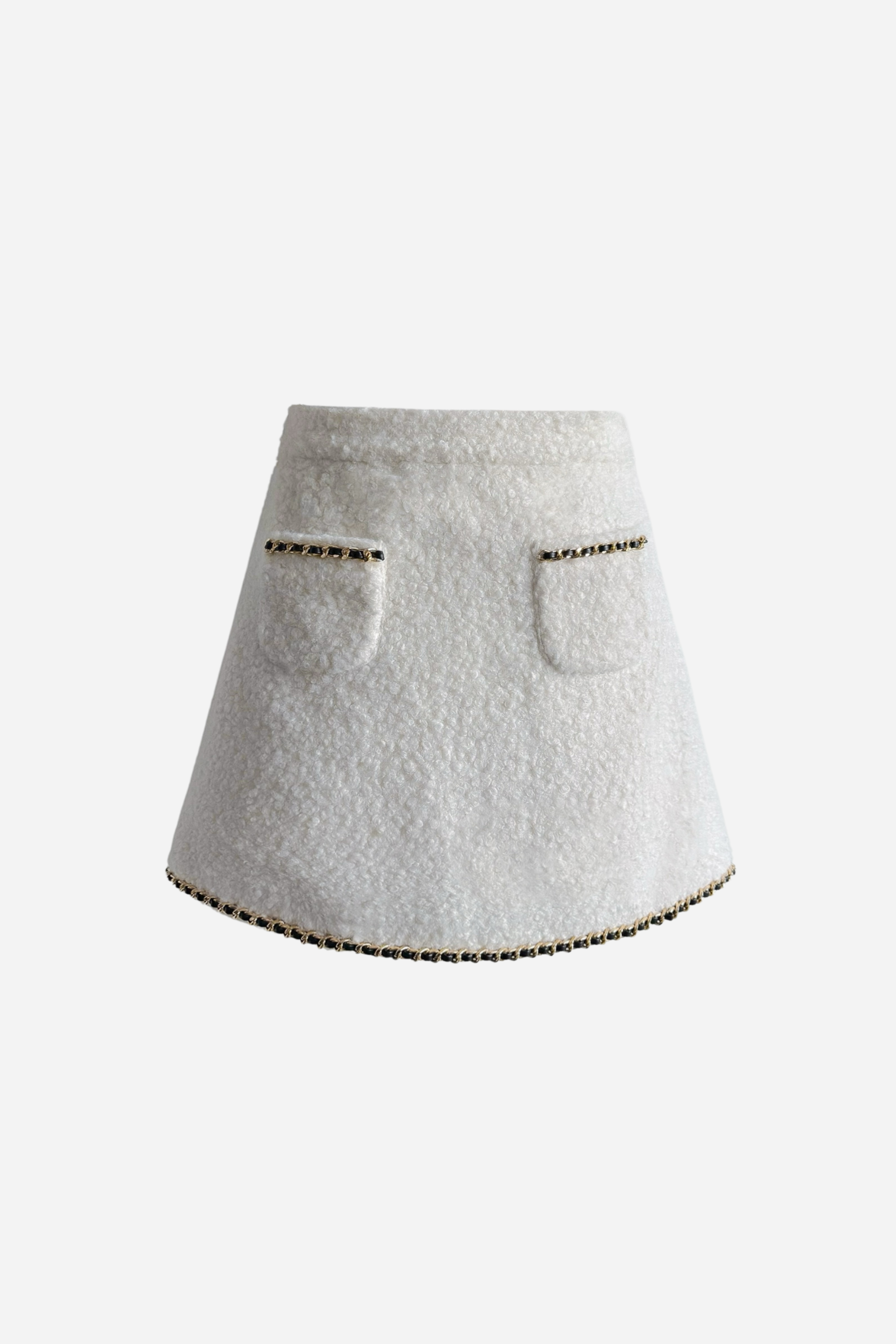 gold chain tweed culottes – shéller / シェリエ