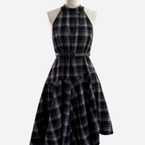 Heritage Check Asymmetry Dress