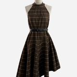Heritage Check Asymmetry Dress