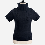 Half Sleeve Cable Turtle Knit