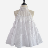 airy dot flare tops