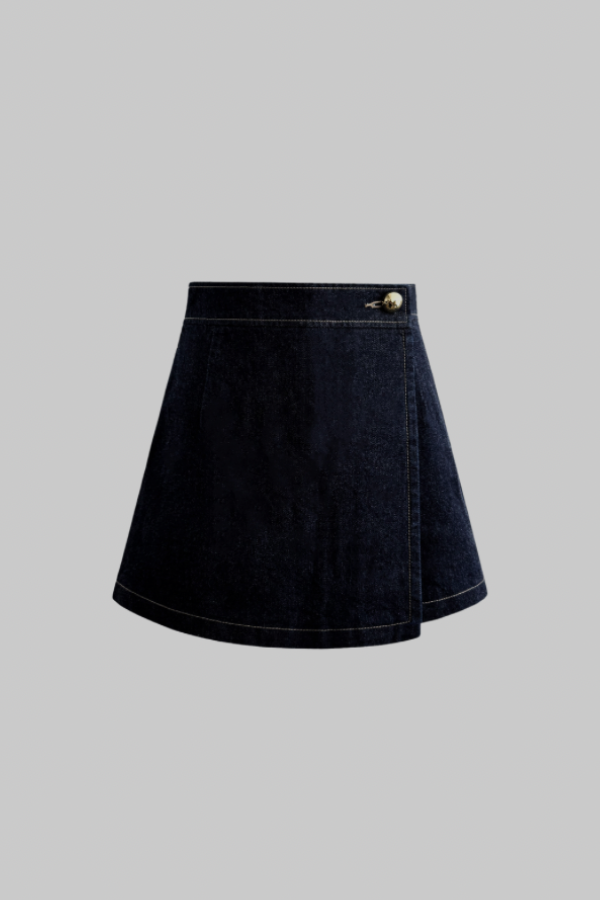 sheller シェリエ ポイントボタンキュロットスカート S ブラック CULOTTES – shéller / シェリエ