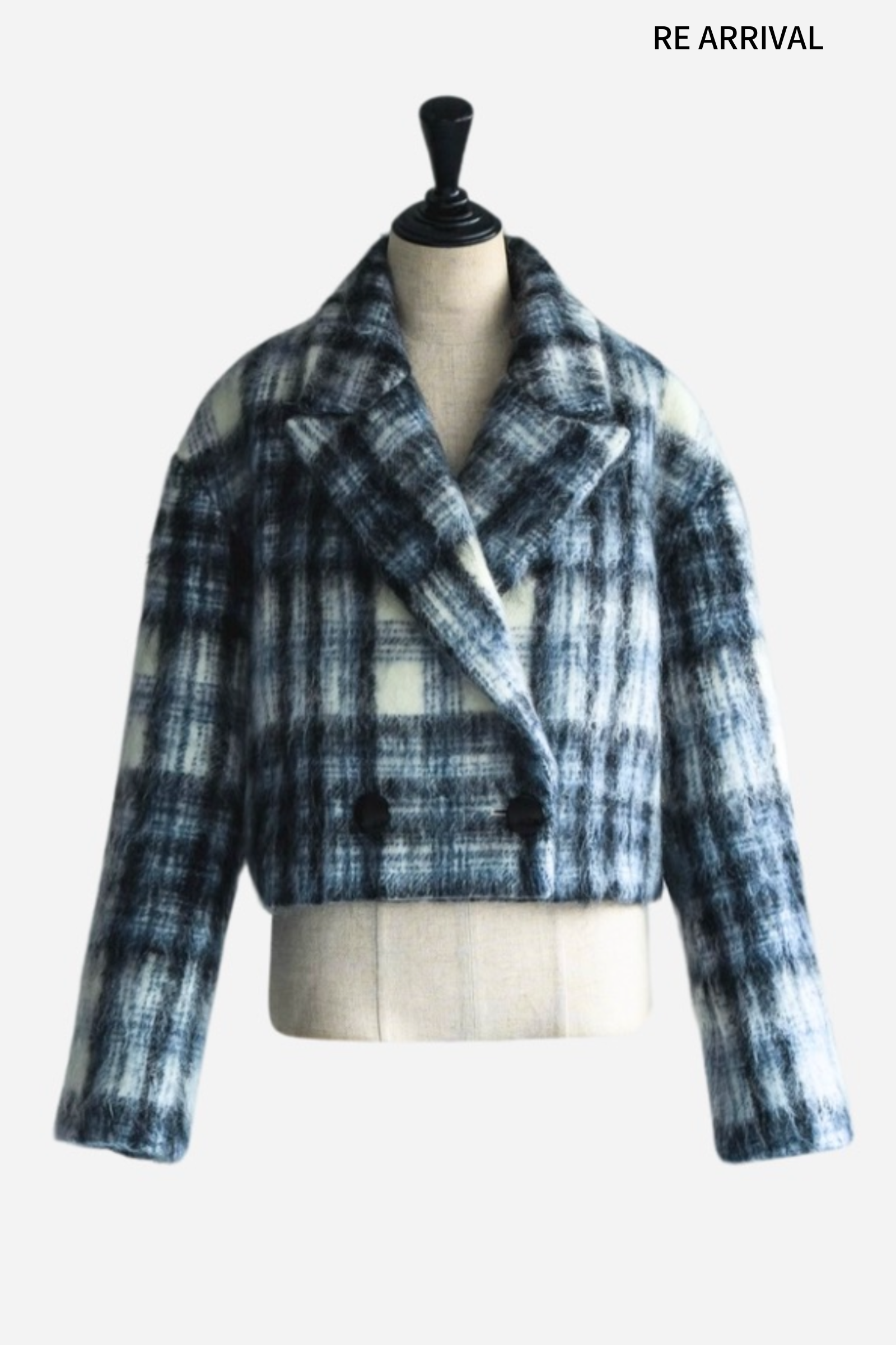 ジャケット・アウター sheller Mohair check short coat COAT – shéller / シェリエ