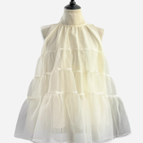 Back Ribbon Organdy Tops