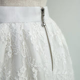 flower lace long skirt